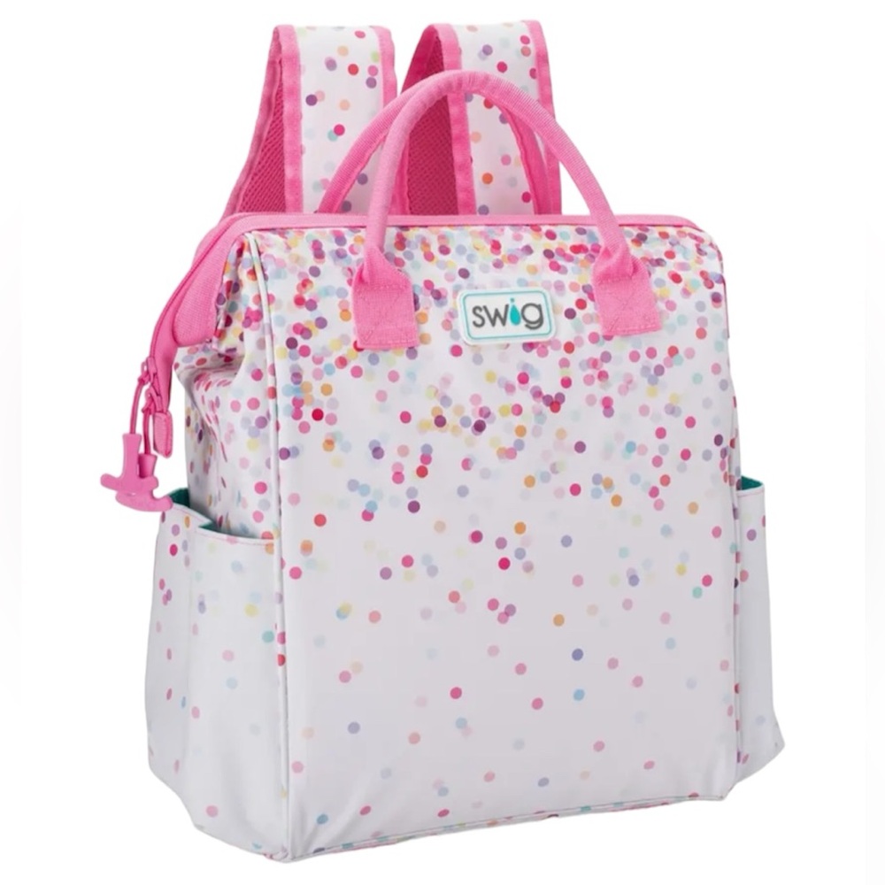 🦋Swig Life  Packi Backpack Confetti Multi Cooler Bag...